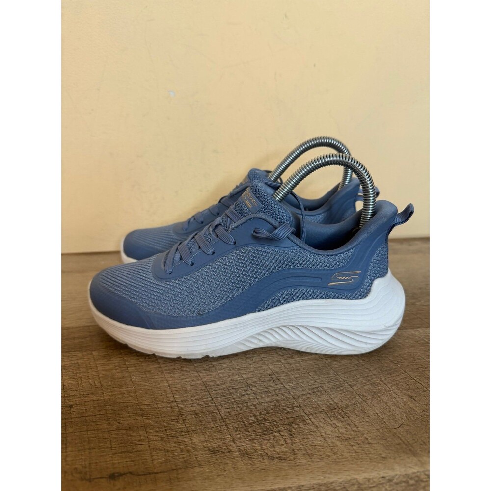 blue Skechers BOBS Sport Squad Waves size 6 shoes sneakers